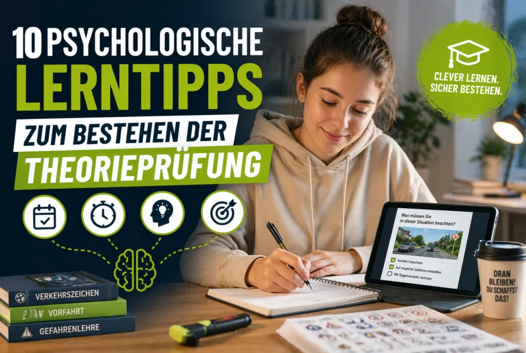 10 psychologische Lerntipps zum Bestehen der Theorieprüfung