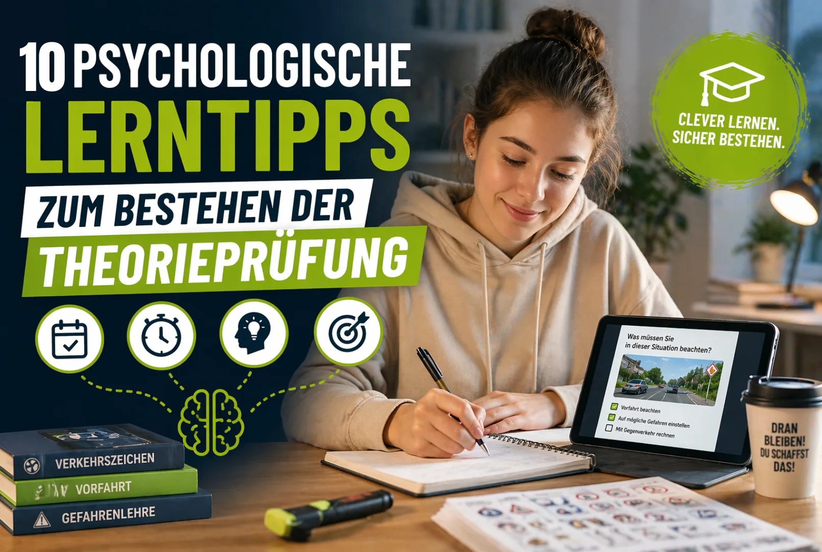 10 psychologische Lerntipps zum Bestehen der Theorieprüfung