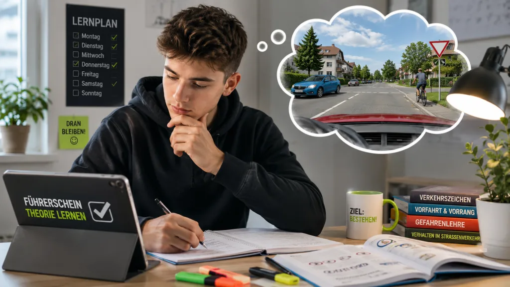 Bild 1 Blogbeitrag: Fahrschüler visualisiert Lernen zum Theorieprüfung bestehen