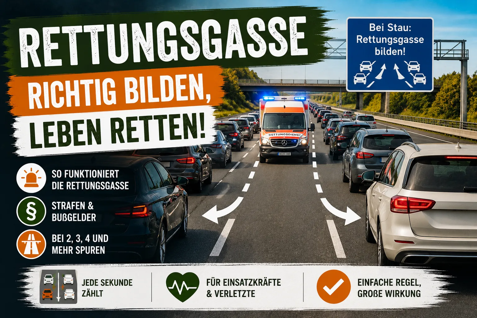 Blogartikel Titelbild Rettungsgasse